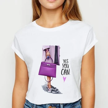 Pagal Eifelio Bokštas Saldus pora Mėgėjams Grafinis spausdinti Marškinėlius 2020 Metų Vasaros marškinėlius moters Trumpas Rankovės Tees Atsitiktinis Estetines