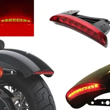 Lenktas Dizainas Sparno ir Uodegos Šviesos Motociklo Sparnas Galinis Edge LED Stabdžio Uodegos Šviesos Lempa Sportster XL 883 1200