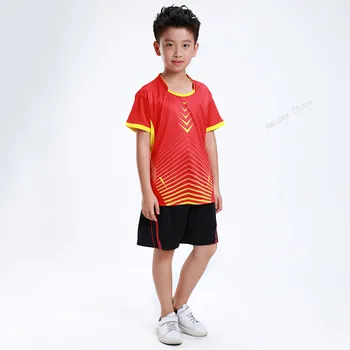 Adsmoney 3 spalvų Vaikams, Teniso marškinėliai + šortai, veikia sporto marškinėliai, drabužiai , trumpomis Rankovėmis badmintono marškinėliai Šortai