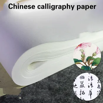 100 Lapų Kinų Kaligrafija Popieriaus Papel Arroz Pusė Prinokusių Xuan Popieriaus, Teptukų, Kaligrafija Rašyti Ryžių Popierius, Tapybos Rijstpapier