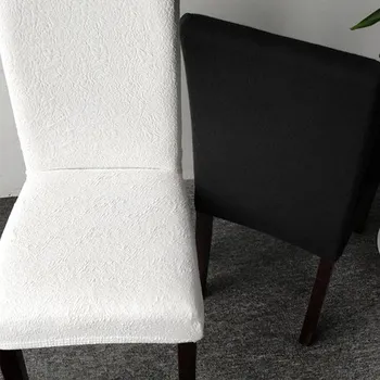 Namų valgomojo kėdė padengti storas megztas vientisas elastinga kėdė padengti viešbučio restorane kėdės apima