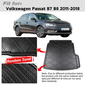 Buildreamen2 Automobilių Uodega Bagažo Skyriaus Kilimėlis Krovinių Grindų Kilimas Dėklas Įkrovos Linijinės Purvo Mygtukai Stilius Volkswagen Passat B7 B8 2011-2018