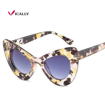 Moterų Populiarus Seksualus Katės Akis, saulės akinius, Mada, Retro Vintage Saulės akiniai Moterų Oculos de sol feminino