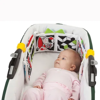 0-12 mėnesių naujagimiui lovelę lovos kūdikiams, žaislų, minkštu skudurėliu knygas kūdikiams spalvos/ gyvūnų anksti švietimo vežimėlio barškutis žaislai SA894165