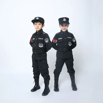 Berniukai Helovinas Specialusis Policininkai Cosplay Kostiumai Vaikams Išgalvotas Karinės Armijos Kostiumas Vaikų Dienos Dovana Vaikams Šalis Nešioti