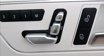 Už Benz C Class W204 Vidinės Durys Sėdynės Reguliuoti Mygtuką Perjungti Padengti 2008-2013 m. 6pcs Automobilių Aksesuarų, Interjero, Automobilių Puošimas, Automobilių Apdailos