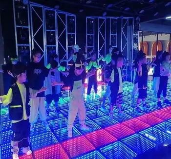 Vestuves Festivalio DJ 3D Laiko Tunelį Veidrodis RGB LED Veidrodis Led Šokių aikštelėje