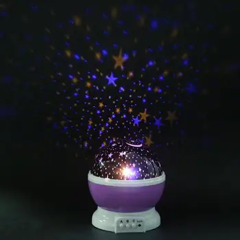 LED Nakties Šviesos Projektorius Žvaigždės Danguje, Mėnulio Lempa, Dovanos, Vaikams, Vaikų, Miegamojo, Baterija, USB Projekcija Lempos