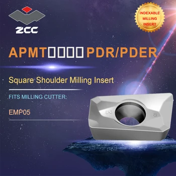 10vnt/daug tekinimo frezavimo įdėklai APMT LDR/PDER už frezos ZCC.CT EMP05 frezavimo įrankiai karbido įdėklai