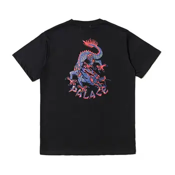 Ropa mujer marškinėliai trumpomis Rankovėmis T-Shirt Vasarą Naujasis Kinijos Drakonas spausdinimo Derliaus Hip-Hop Priežastinis Prarasti Negabaritinių Vyrai Moterys Viršų