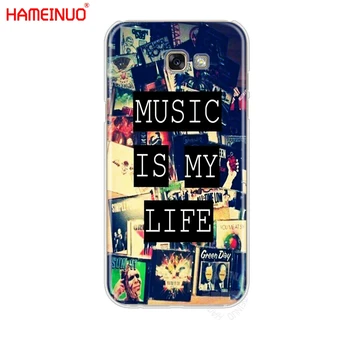 HAMEINUO Muzika yra Mano Gyvenimo pažymi, mobilųjį telefoną padengti Samsung Galaxy A3 orlaivį a310 A5 A510 A7 A8 A9 2016 2017 2018