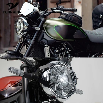 Motociklo priekinis žibintas Raštas Retro Grotelės Šviesos Lempos Dangtelis Priekinių Žibintų Grotelės Padengti apsaugos Kawasaki Z900RS 2017-2020
