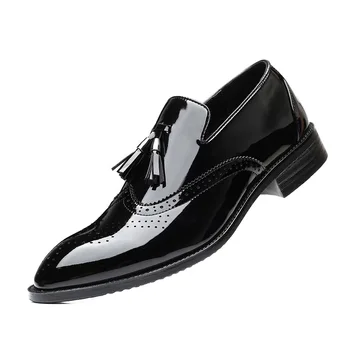 Vyriški šviesus verslo oficialų odiniai batai Brock vyrų kutas mados tendencija didelio dydžio viršijimas vyriški batai