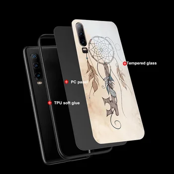 Atveju, Huawei 30 P20 P40 Lite Pro P Smart Plus 2019 Garbė 30 20 10 Pro Mate 40 30 20 Lite Pro Stiklo Telefono Atvejais Dreamcatcher