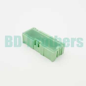 Originalus 2# Žalia Komponentų saugojimo dėžutė Kvadratinė IC Komponentai Dėžės SMT SMD Wen tai Dėžės Derinys Plastiko Atveju 500pcs/daug