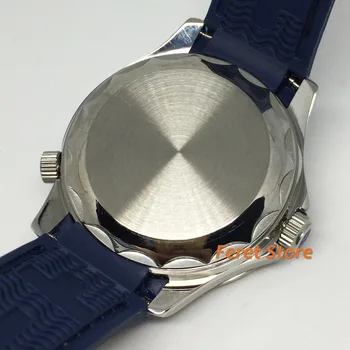 Bliger 41mm Nerūdijančio Sidabro Atveju, Safyro Stiklas Blue Dial Keramikos Bezel Dienos Šviesos Neperšlampama Laisvalaikio vyriški Automatinis laikrodis