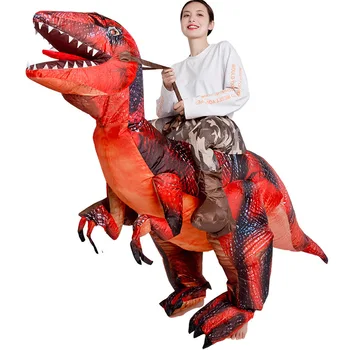 2019 Naujas Pripučiamas Kostiumas Raudona Dinozaurų Dragon 