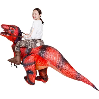 2019 Naujas Pripučiamas Kostiumas Raudona Dinozaurų Dragon 