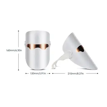 3Colors Grožio Terapijos Photon LED Veido Kaukės Šviesos Odos Priežiūros Atjauninimas, Raukšlių, Spuogų Šalinimas, Veido Grožis Spa Priemonės