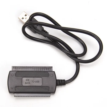 4 Pin Maitinimo Laidas USB 2.0 į IDE, SATA Adapterio Kabelis, skirtas 2.5 3.5 