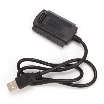 4 Pin Maitinimo Laidas USB 2.0 į IDE, SATA Adapterio Kabelis, skirtas 2.5 3.5 