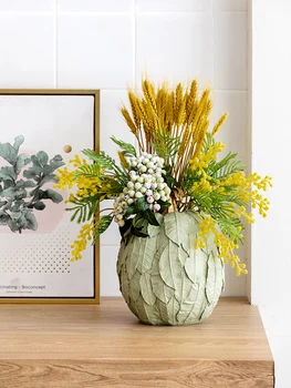 Modernus minimalistinis dekoratyvinės vazos, dekoratyviniai aplinkos apsaugos dervos kūrybos TV spintelė kambarį džiovintų gėlių gėlių a