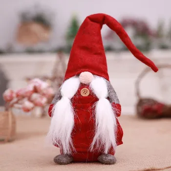 Kalėdų Gnome Pliušinis Lėlės Kalėdinė Dekoracija Pakabukas Nuolatinis Dvasios Lėlės Rišti su Barzda Namų Kalėdų 2021 Naujųjų Metų