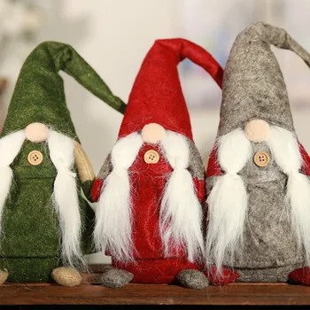 Kalėdų Gnome Pliušinis Lėlės Kalėdinė Dekoracija Pakabukas Nuolatinis Dvasios Lėlės Rišti su Barzda Namų Kalėdų 2021 Naujųjų Metų