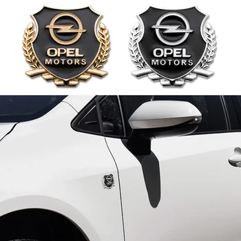 3D Automobilių Lipdukas Stilius Metalo Emblema langas Galinis bagazines dangtis Ženklelis Opel Insignia Zafira Vectra B C B Mokka Vectra, Astra H, G, J