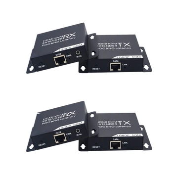 50M HDMI KVM Extender HD 1080P CAT6 CAT6A CAT7 TX ir RX IR Nuotolinio Paramos, USB Pelę, Klaviatūrą POC Maitinimo šaltinis