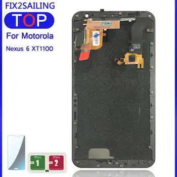 Naujas Darbo LCD Ekranas Jutiklinis Ekranas skaitmeninis keitiklis Asamblėjos atsarginės Dalys Motorola Moto Nexus 6 XT1100 XT1103