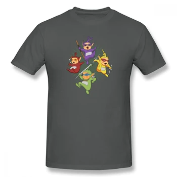 Paauglių Mutantai Ir Ninja Tubbies Tele Ir Tubbies Iš Teletubby Vyrų Pagrindinio trumpomis Rankovėmis T-Shirt Daug spalvų atsitiktinis marškinėliai