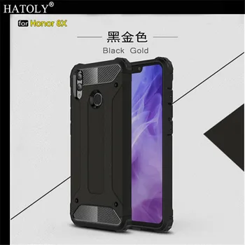 Padengti Huawei Honor 8X Atveju antidetonaciniai Patikima Šarvai Hard Cover Už Garbę 8X Silikono Telefono Bamperis Atveju Huawei Honor 8X