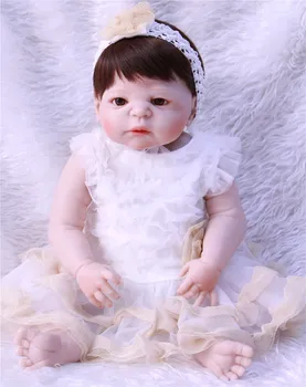 55cm Nekilnojamojo Visą Silikono Atgimsta Mergina, Kūdikių Lėlės, Žaislai Gyvas Naujagimis Princesė Mergina Kūdikių Lėlės Gimtadienio proga bebe dovana atgimsta