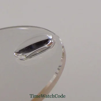 Sapphire crystal glass atsargines dalis žiūrėti atveju, pakaitalai 29.5 mm su didinamasis stiklas
