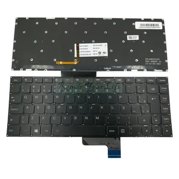Nešiojamojo kompiuterio klaviatūra BR/Brazilijos lenovo joga 2 11 Joga 2 13 Jogos 3 14 25215079 PK131382A20 backlight black versija