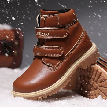 Vaikų Batai rudens ir žiemos naujas Vaikas odiniai batai mergaitės berniukai short boots sniego batai vaikams Martin batai 2020 Naujas