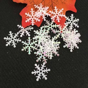 200Pcs Snaigės Dirbtinis Sniegas, Plastikiniai 3cm Kalėdos Namų Puošybai Kalėdų Eglučių Papuošalai, Namų Dekoro