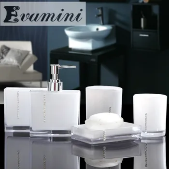 Karšto pardavimo Vonios kambarys nustatyti penkis Europos paprastas vestuvių dovana creative suite vonios kambarys plauti akrilo gaminiai Nemokamas pristatymas