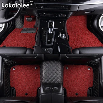 Kokololee Custom automobilių grindų kilimėliai Skoda visi modeliai octavia fabia greitai puikus kodiaq yeti 