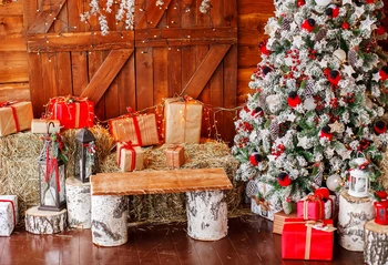 Horizontalus kalėdų dekoracijas namams fotografijos backdrops židinys fono nuotrauką fone XT-6258