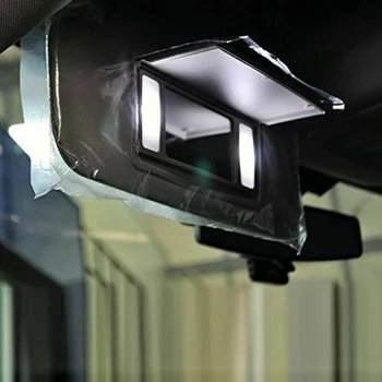 Pakaitinės LED Žibintai Xenon 5050 3-SMD 5500-6000K Saulės Skydelis Makiažo veidrodėliai Super šviesus Rinkinys