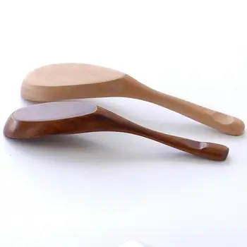 15x4cm 10vnt/daug unqiue Japonų stiliaus medinis šaukštas stalo plokščiadugnis medienos šaukštas scoop už košės virtuvės dovanų didmeninės