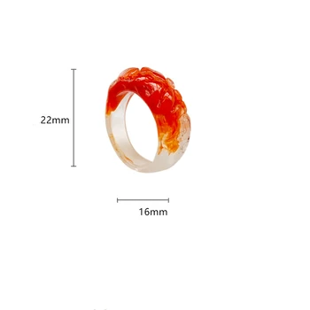 Retro korėjos dervos žiedas spalvinga mados paprasta Pora žiedus moteris vyrai Estetinės accessories 2020 papuošalai