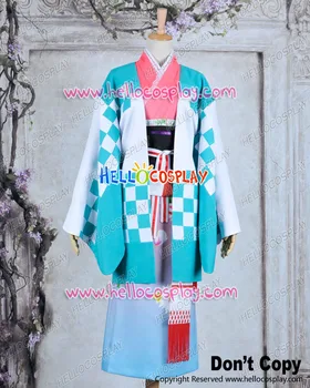 Mėlyna Egzorcistas Shiemi Moriyama Cosplay Kostiumų Kimono Suknelę H008