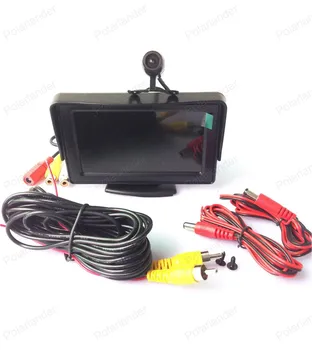 Naujas! Rezoliucija 480x234 Automobilio Galinio vaizdo LCD Ekranas 4.3 colių /Fotoaparatas Tiekimo HD Ekranas, borto Ekranas