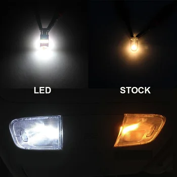 13 Lemputes Baltos spalvos Automobilių Canbus LED Interjero Žemėlapio Skaitymo Lemputė Rinkinys 2007-2010 m. 2011 M. 2012 M. 