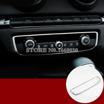 Interjero Konsolė Oro Sąlygos Perjungti Padengti Apdaila 1pcs Audi A3 S3-2019 Automobilių accesories interjero Automobilio Apdaila