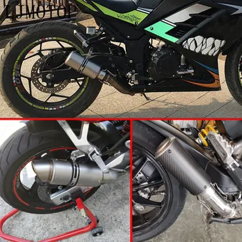 2020 Motociklo išmetimo pabėgti Modifikuotų Anglies pluošto Moto Išmetimo sistema YAMAHA WR450F WR250R WR250X WR450 SEROW 225 250