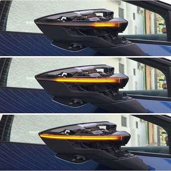 Šoninis Veidrodis Indikatorius Dynamic LED Posūkio Signalo Lemputė Indikatorių už SEAT Leon III Mk3 5F 13-19 Ibiza KJ Mk5 V Arona 17-19